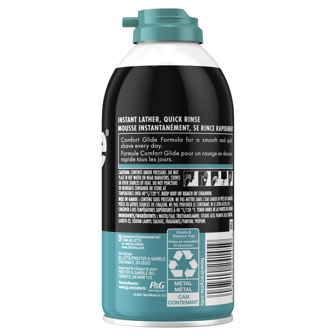 Gillette Foamy Sensitive Shave Foam For Men Sensitive Skin - 11oz/12pk
