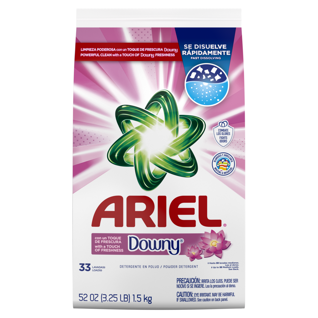 Ariel With A Touch Of Downy Freshness Powder Laundry Detergent 1.5kg 33 Loads - 52oz/6pk