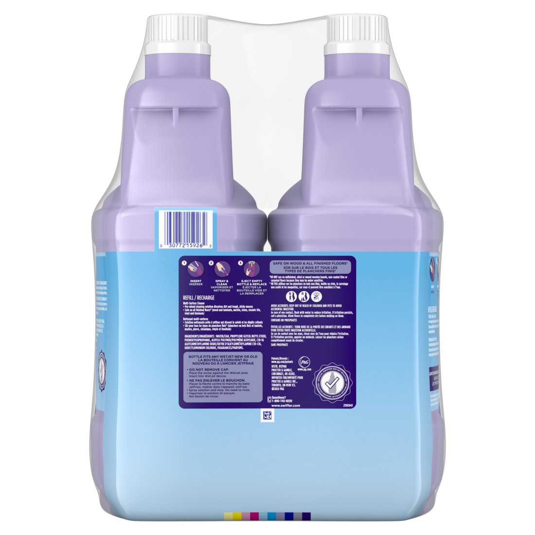 Swiffer WetJet With The Power Of Dawn Floor Cleaner Fresh Scent Pack Of 2 - (2x42.2)oz/3pk