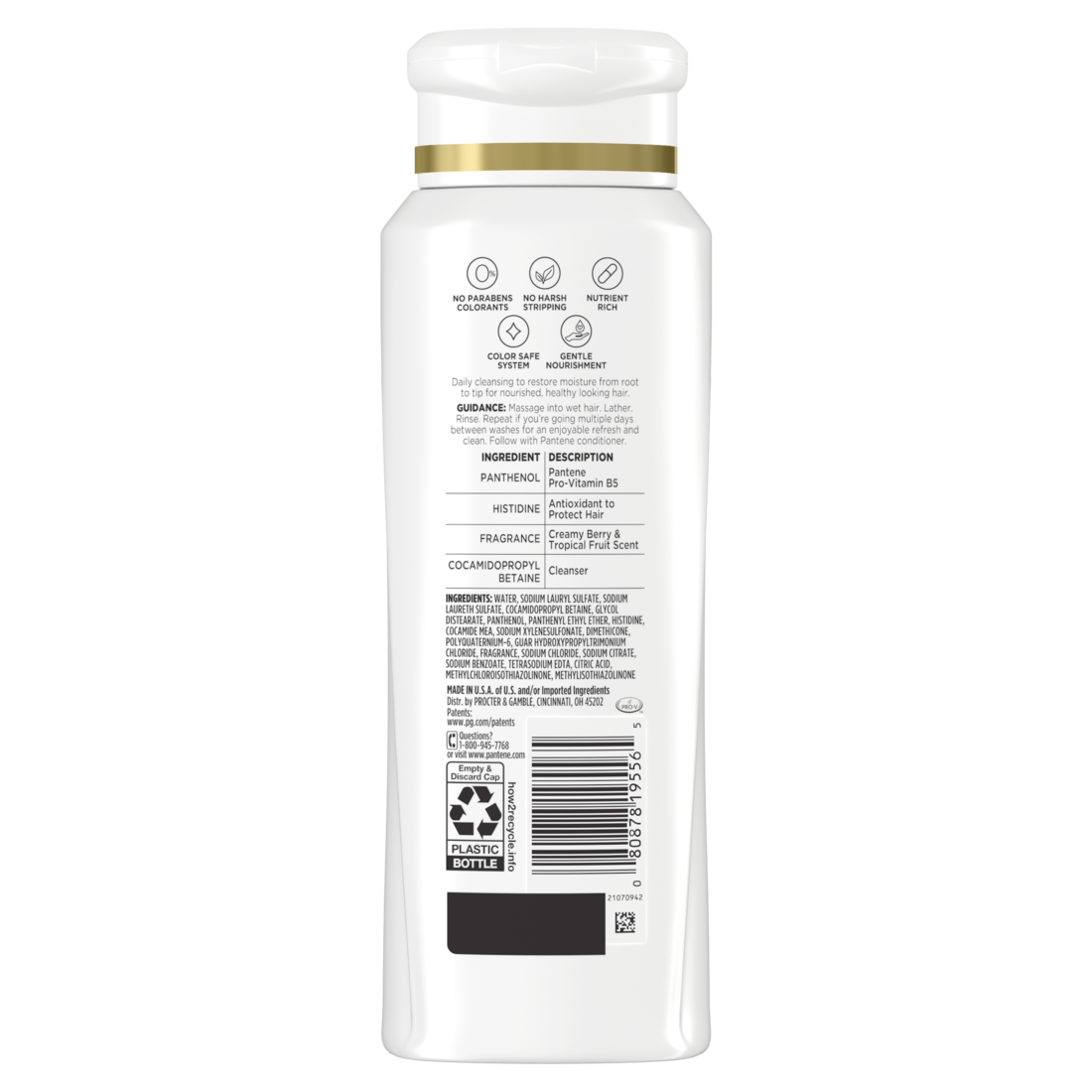 Pantene Daily Moisture Renewal 72 HR Lush Moisture Shampoo - 12oz/6pk
