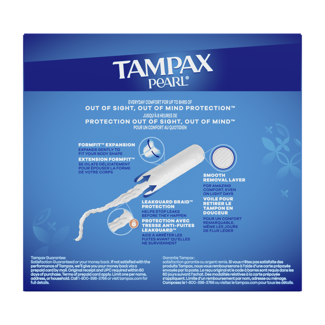 Tampax Pearl Tampons With Leakguard Braid Super Plus Absorbency Unscented - 36ct/12pk