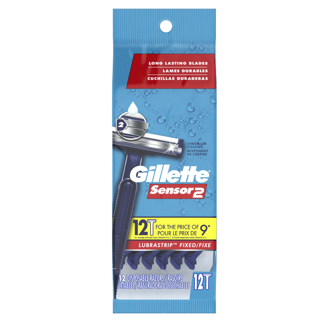 Gillette Sensor2 Men's Disposable Razors - 12ct/4pk