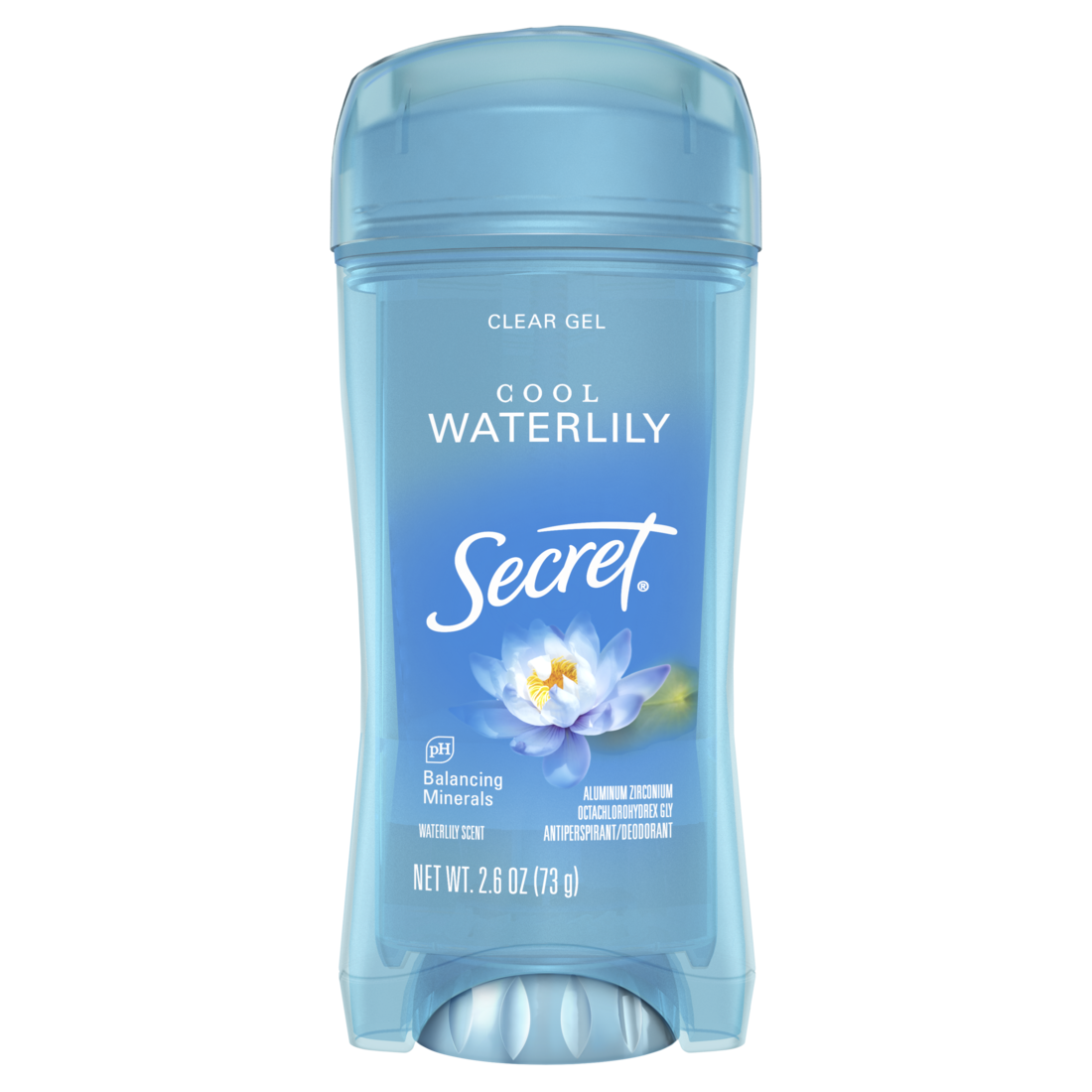 Secret Fresh Clear Gel Antiperspirant And Deodorant For Women Waterlily Scent - 2.6oz/12pk