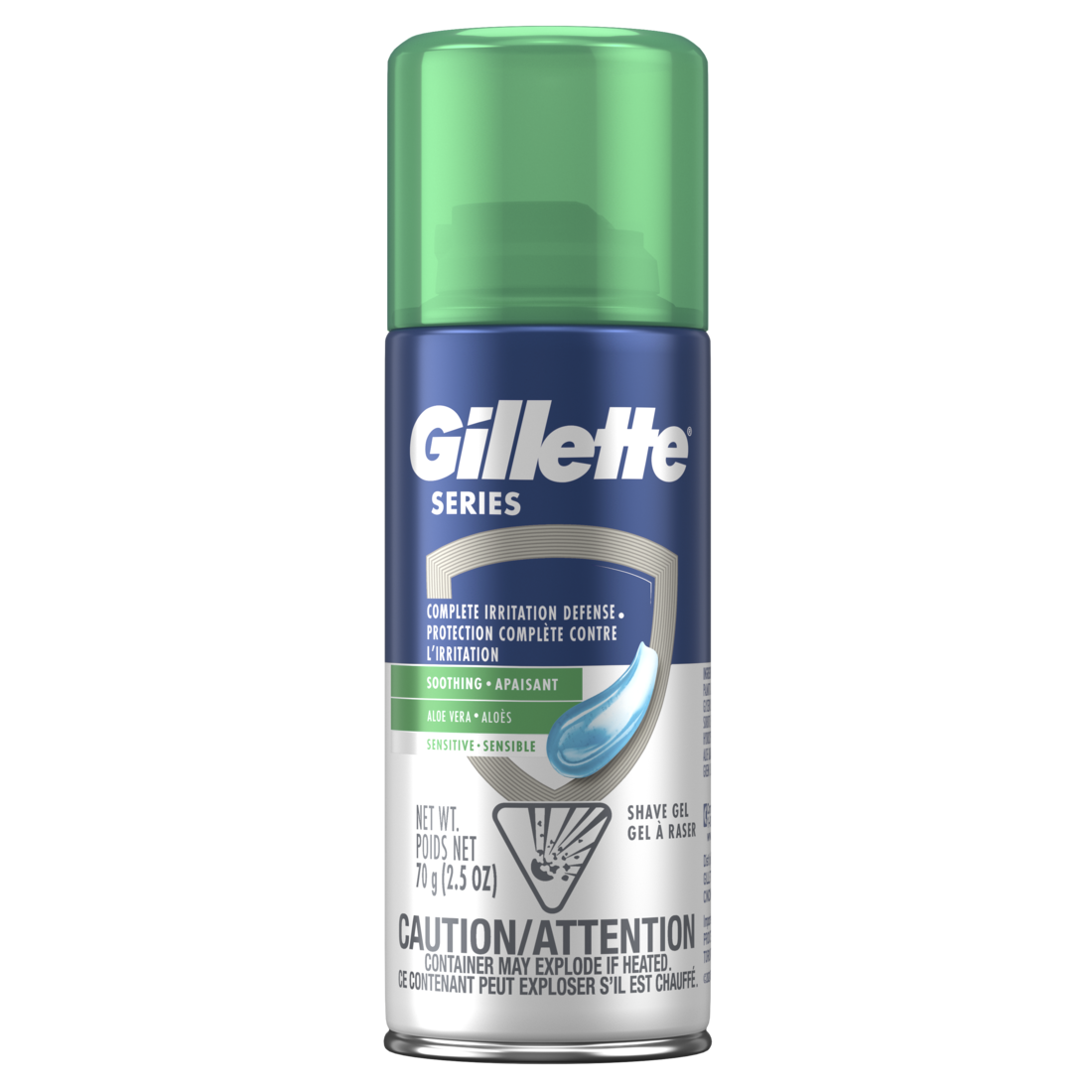Gillette Series Soothing Shaving Gel For Men Protects Against 5 Signs Of Shaving Irritation Shave Gel With Aloe Vera Suitable For Sensitive Skin - 2.5oz/24pk