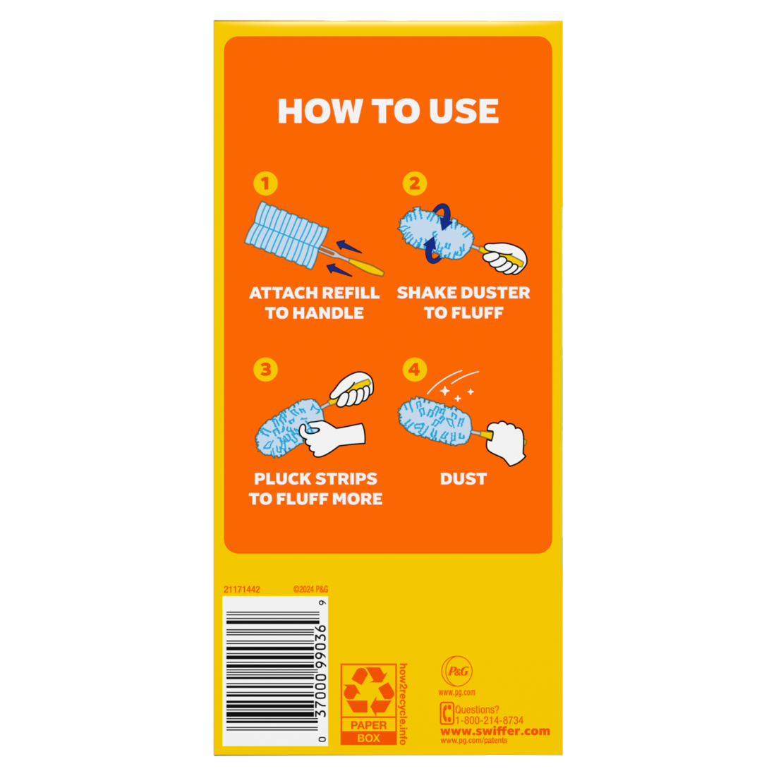 Swiffer Dusters Refill For Cleaning Feather & Microfiber Duster Alternative Unscented - 18ct/4pk