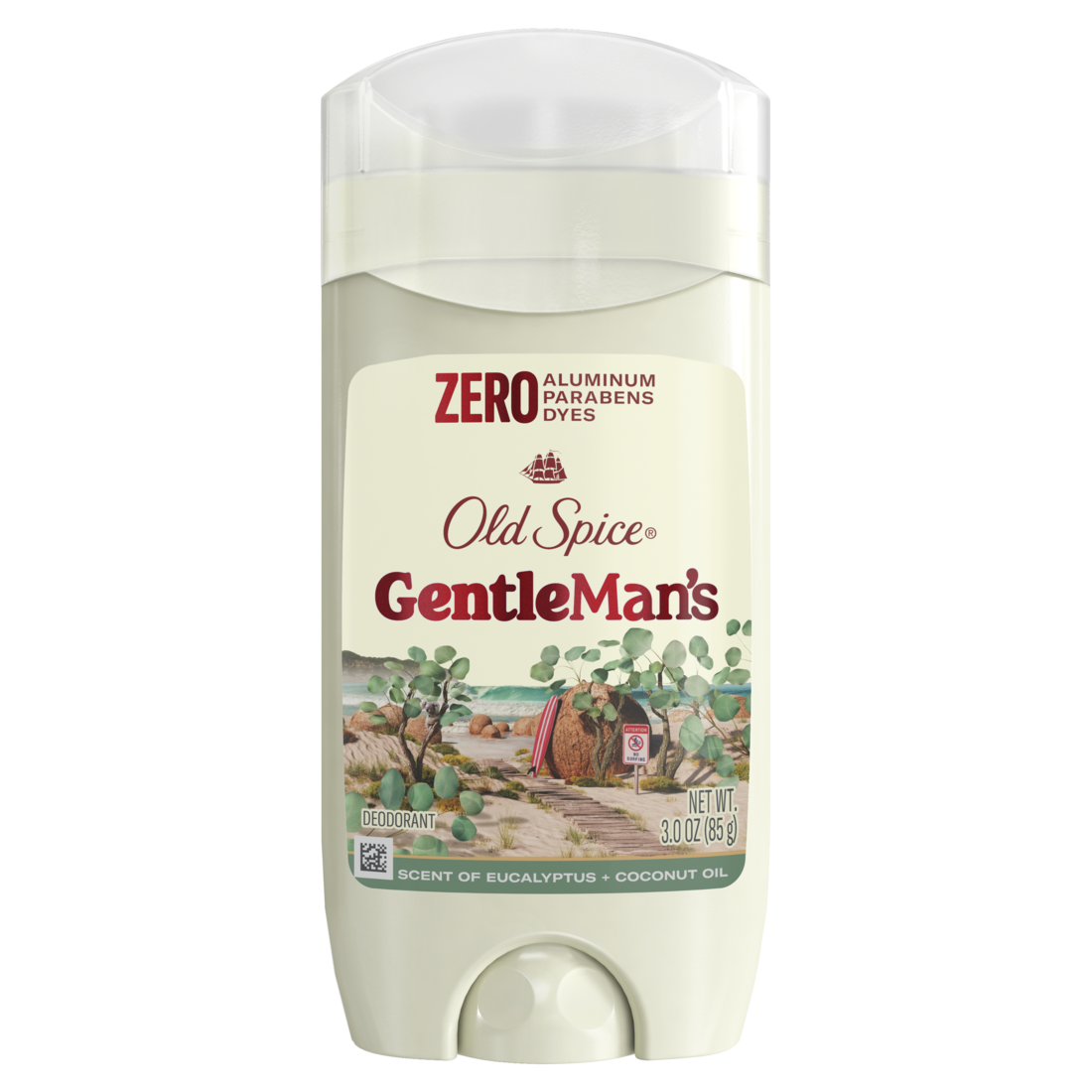 Old Spice Gentleman's Deodorant With Eucalyptus And Coconut Oil Aluminum Free 24/7 Freshness - 3oz/12pk
