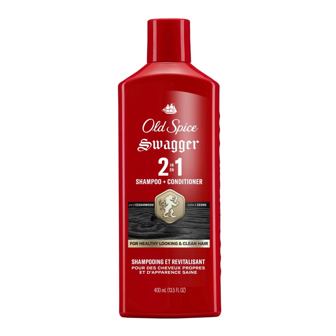 Old Spice Swagger 2-in-1 Shampoo & Conditioner For Men Healthier Fuller More Moisturized Looking Hair - 13.5oz/6pk