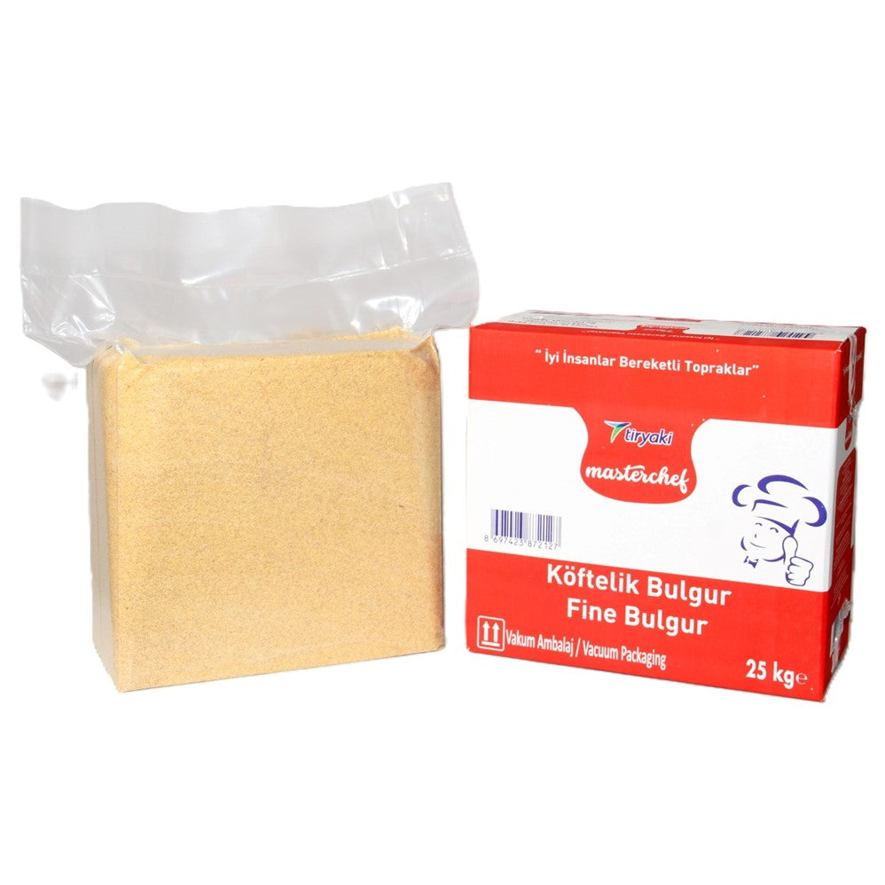 Tiryaki Brown Fine Bulgur PP Bags - 25kg/55.12lb/1pk