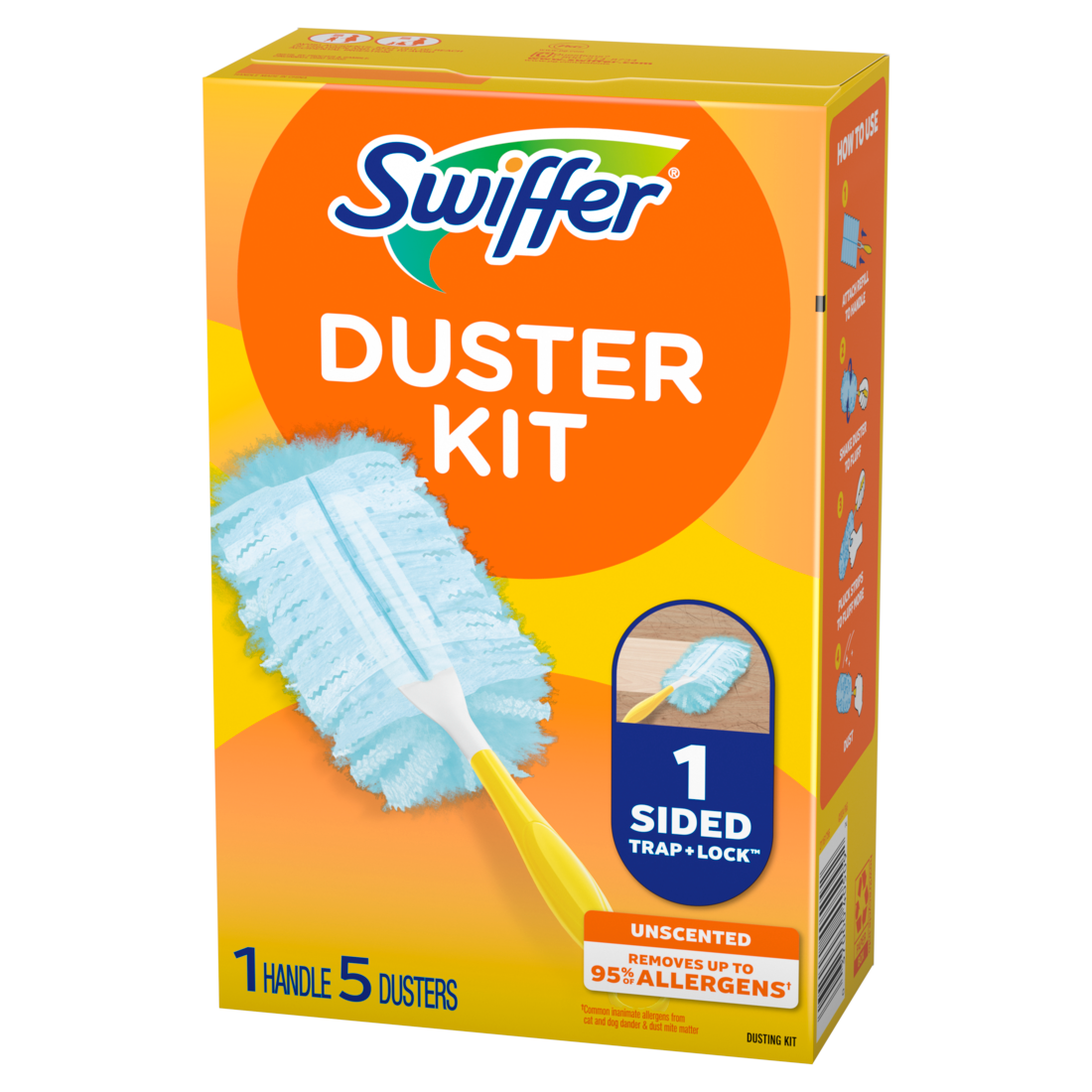 Swiffer Dusters Cleaning Kit Feather Duster Alternative Unscented Includes 1 Handle + 5 Refills - 1kit/6pk