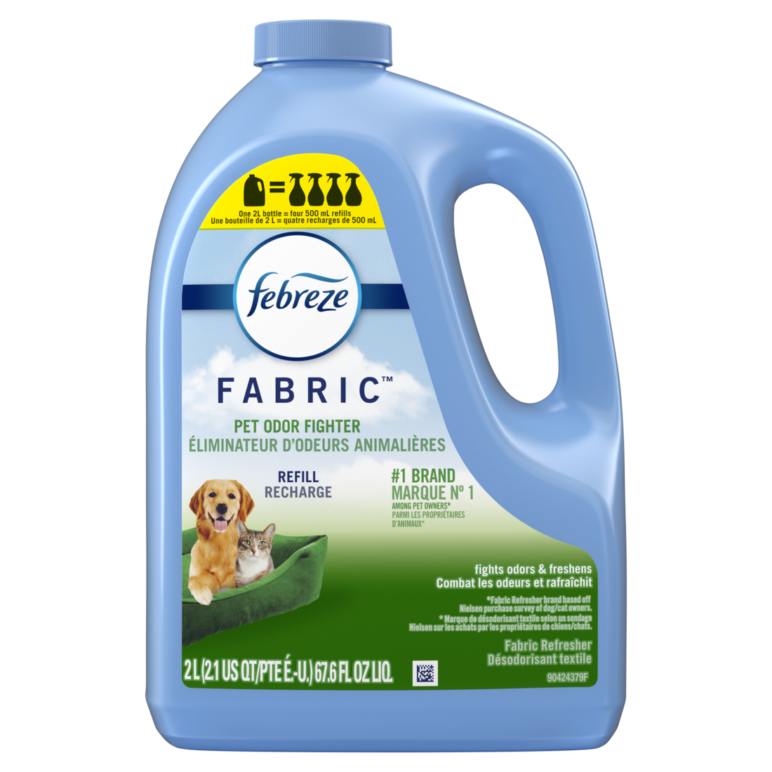 Febreze Fabric Odor-Fighting Refresher Pet Odor Fighter Refill - 67.6oz/2pk