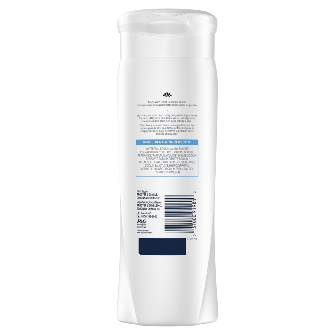 Ivory Gentle Body Wash Original Scent - 12oz/6pk