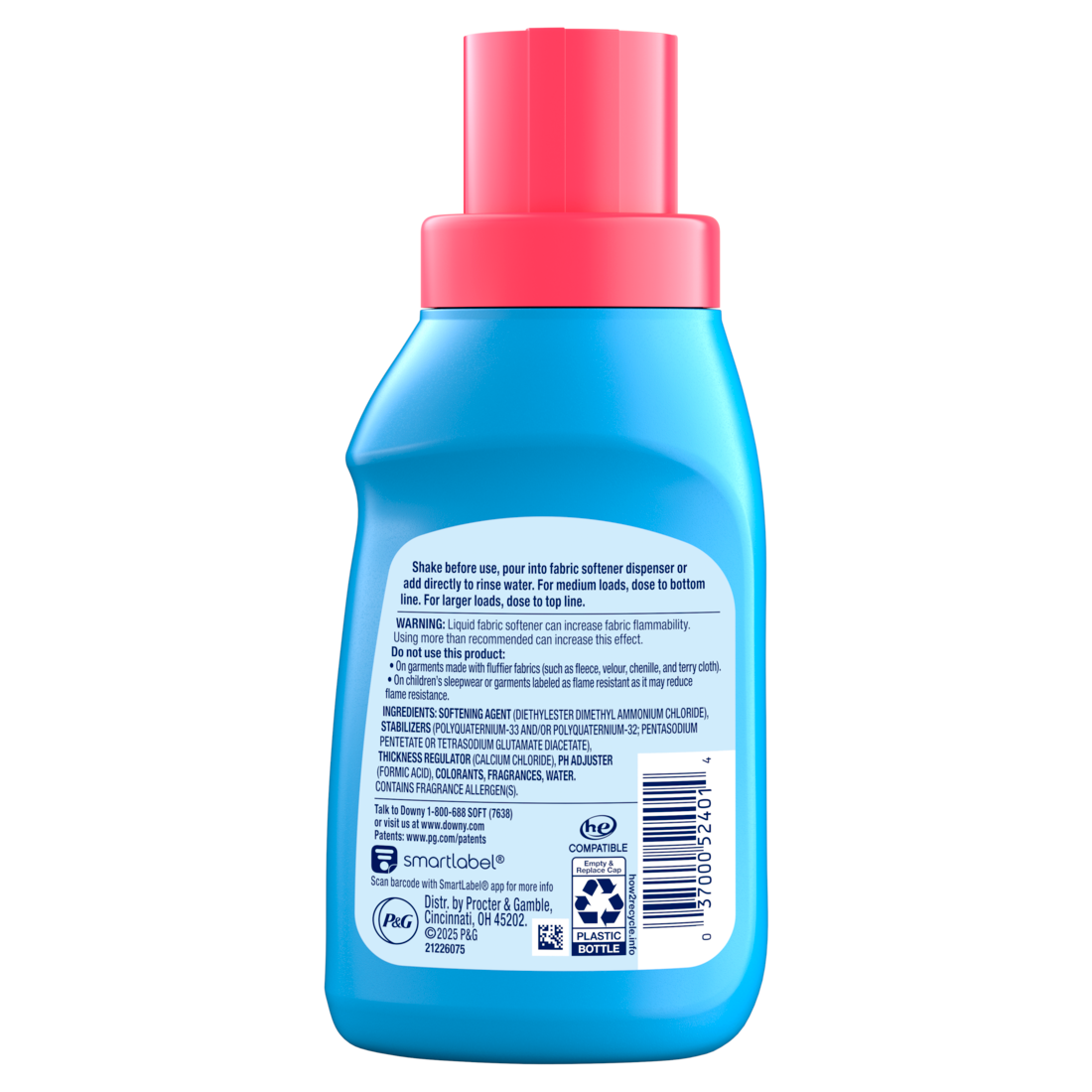 Downy Soft 2-in-1 Soft And Fresh Liquid Fabric Softener April Fresh 12 Loads Fabric Conditioner Liquid Provides Softness And Freshness For Fabrics - 10oz/12pk
