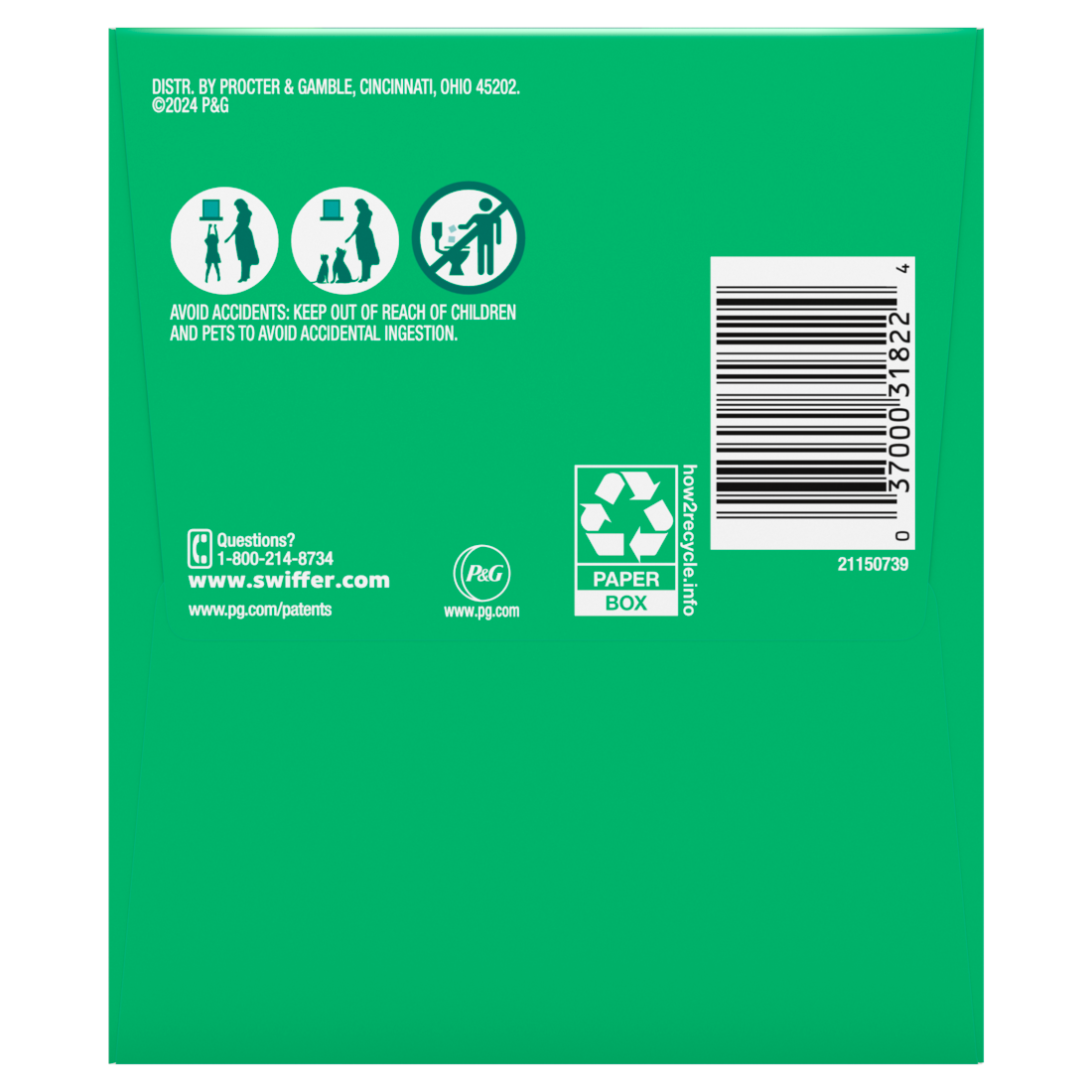 Swiffer Sweep + Mop Dry Pads Refill Floor Cleaner Cleaning Cloths Unscented - 32ct/4pk