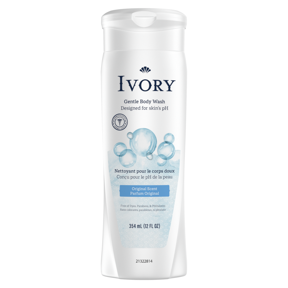 Ivory Gentle Body Wash Original Scent - 12oz/6pk