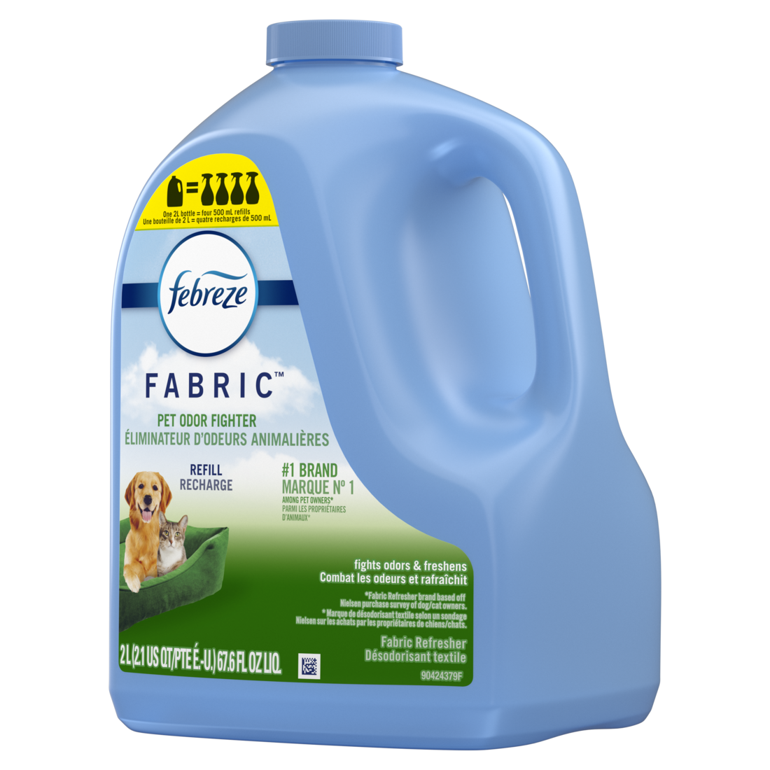 Febreze Fabric Odor-Fighting Refresher Pet Odor Fighter Refill - 67.6oz/2pk