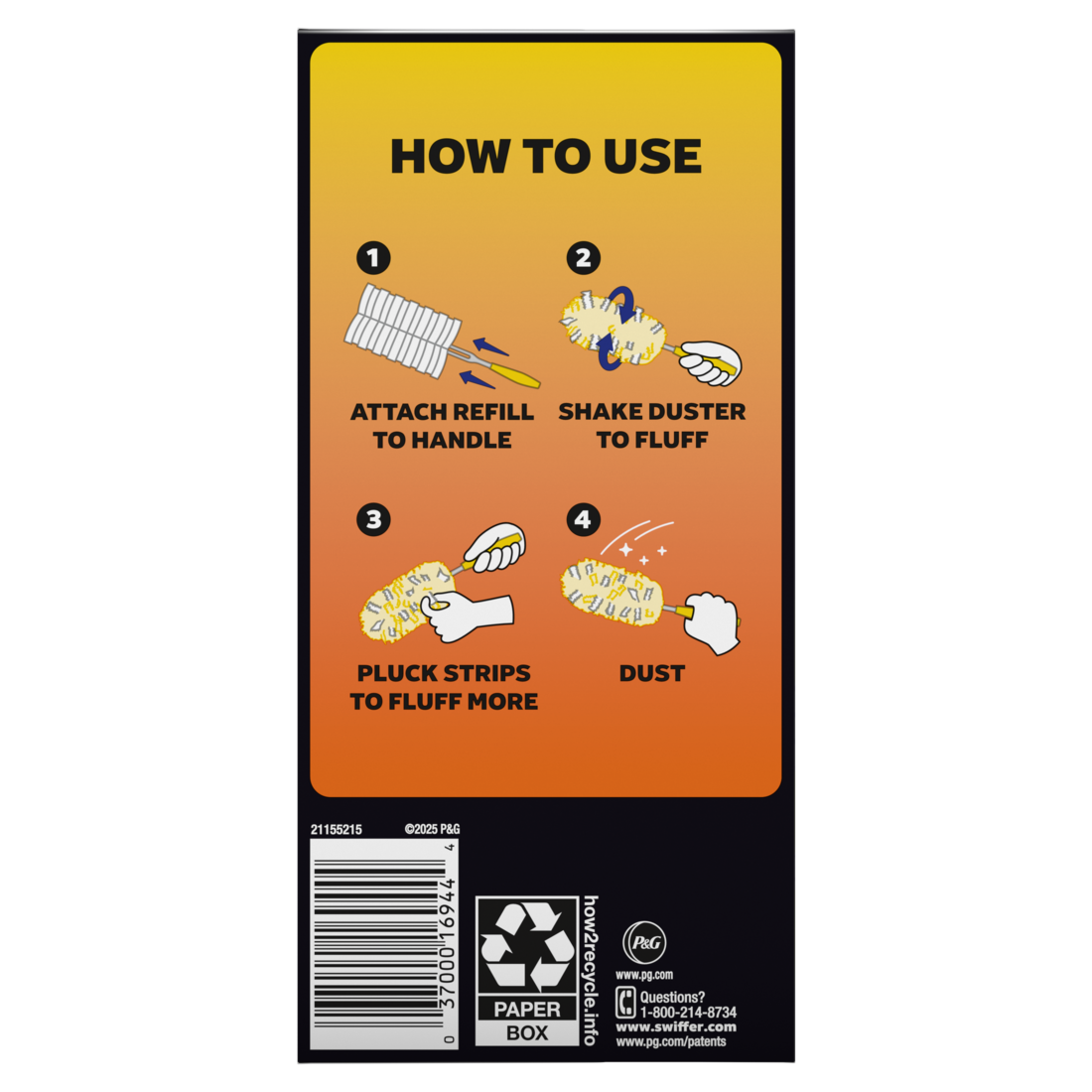 Swiffer Dusters Heavy Duty Multi-Surface Duster Refills For Cleaning Unscented - 6ct/4pk
