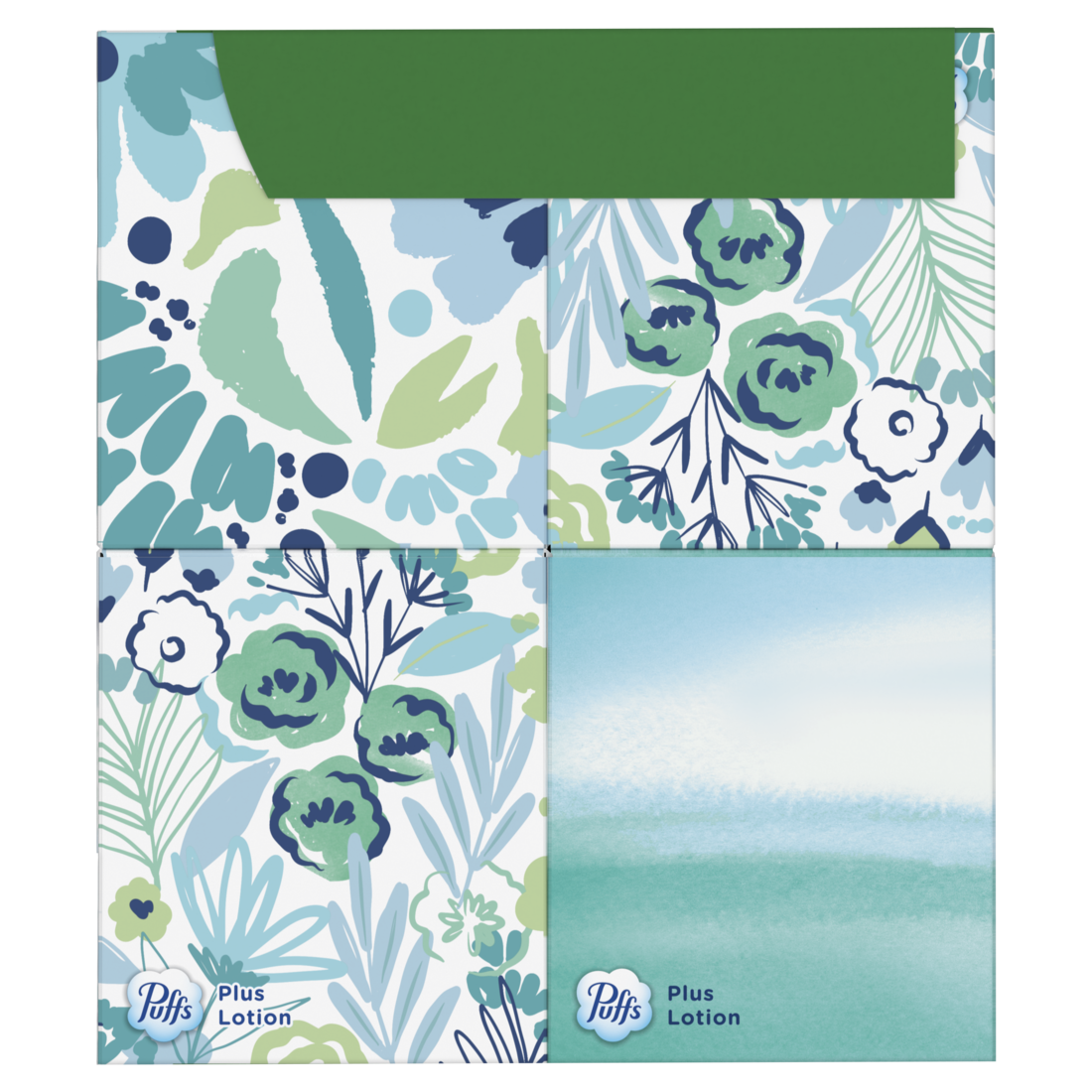Puffs Plus Lotion Facial Tissues 4 Cube Boxes 56 Tissues Per Box - 224ct/6pk
