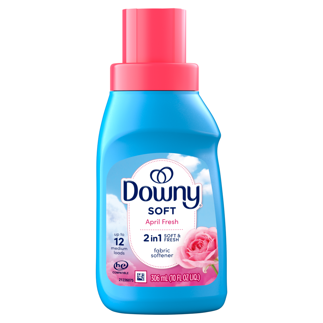 Downy Soft 2-in-1 Soft And Fresh Liquid Fabric Softener April Fresh 12 Loads Fabric Conditioner Liquid Provides Softness And Freshness For Fabrics - 10oz/12pk
