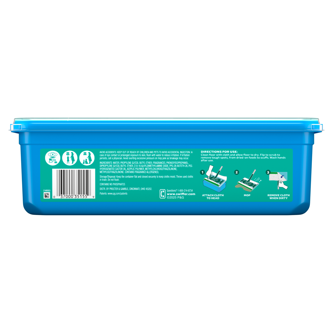 Swiffer Sweep + Mop Wet Pads Refill Floor Cleaner Cleaning Cloths Fresh - 24ct/6pk