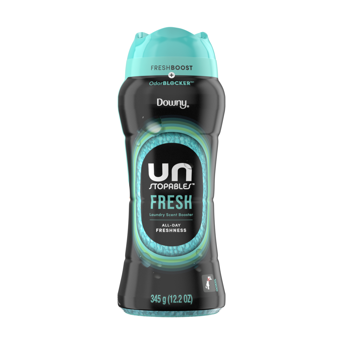 Downy Unstopables In Wash Scent Booster Beads Fresh Scent Laundry Beads for odor Protection Downy Scent Booster Beads Laundry Scent Boosters - 12.2oz/4pk