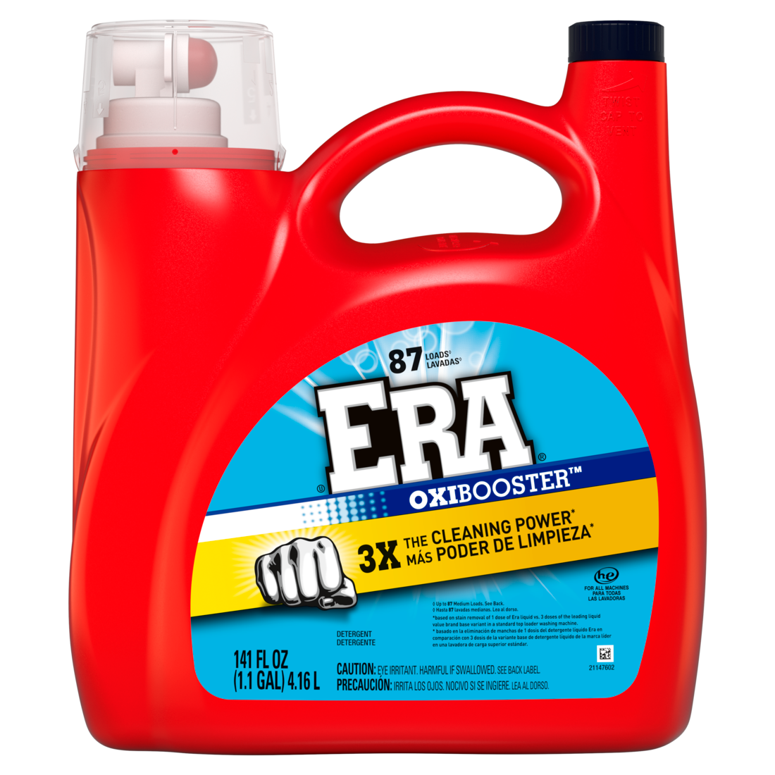 Era Oxibooster Liquid Laundry Detergent 87 Loads - 141oz/4pk