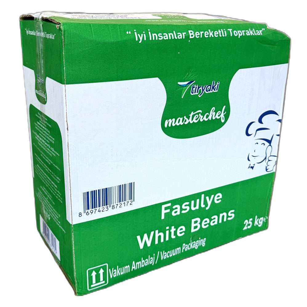 Tiryaki White Bean PP Bags - 25kg/55.12lb/1pk
