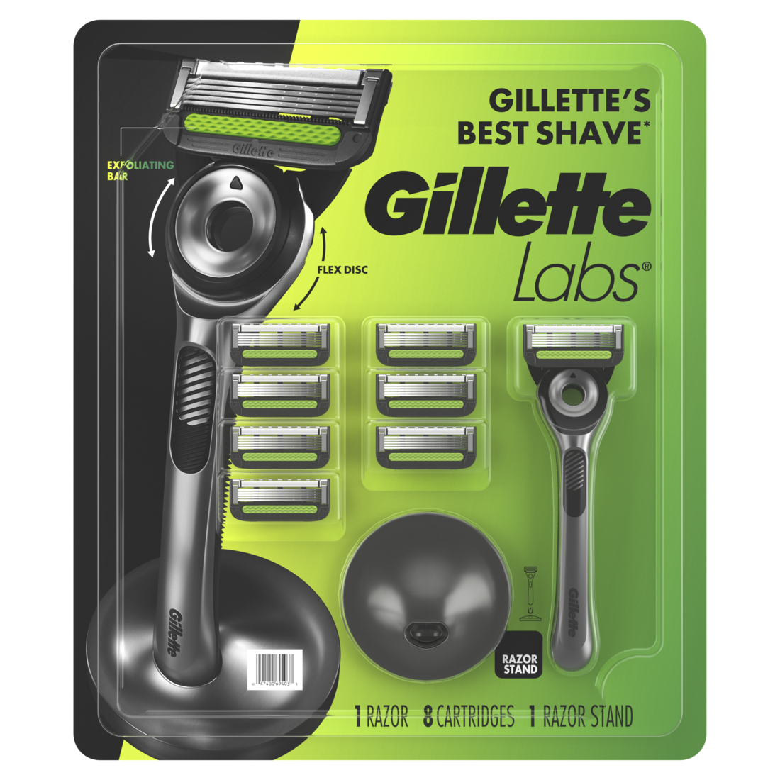 GilletteLabs 1 Handle 8 Cartridges Pallet - 1set/270pk