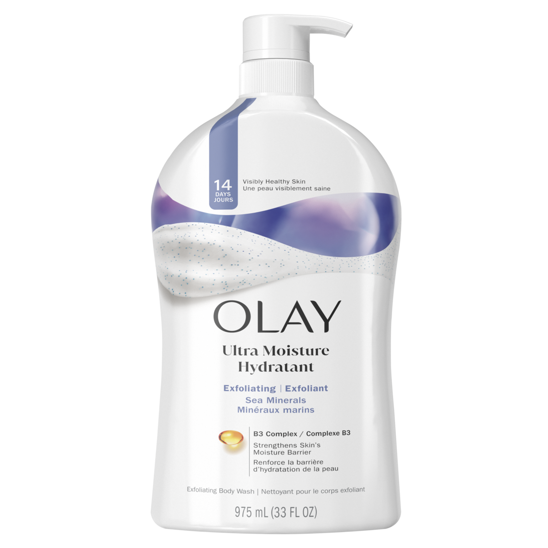 Olay Exfoliating Body Wash with Sea Salts - 33oz/4pk