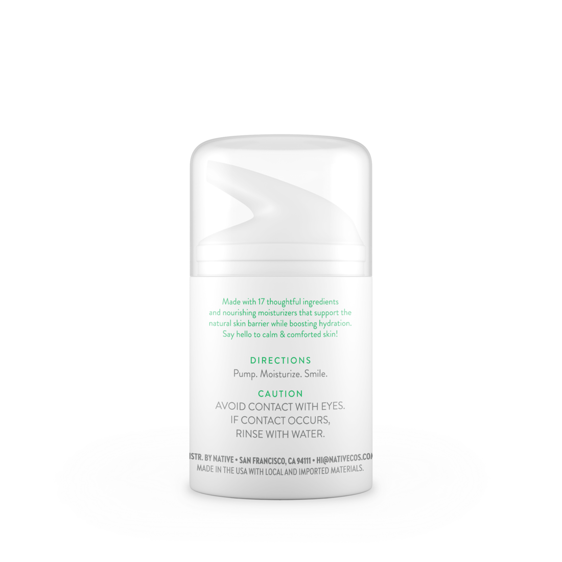 Native Sensitive Facial Moisturizer Unscented Sulfate Free for All Skin Types - 1.7oz/12pk