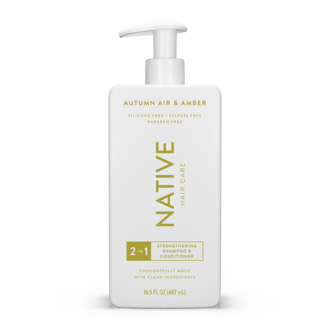 Native Autumn Air & Amber 2-in-1 Strengthening Shampoo & Conditioner - 16.5oz/6pk