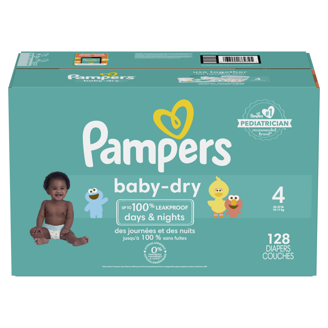 Pampers Baby Dry Size 4 Giant Pack - 128ct/1pk
