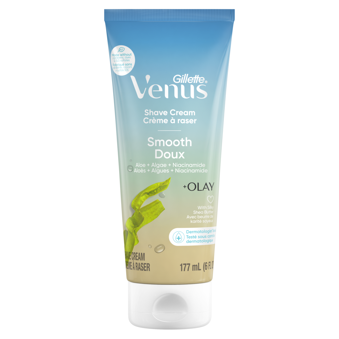 Gillette Venus Smooth plus Olay Shave Cream for Women - 6oz/6pk
