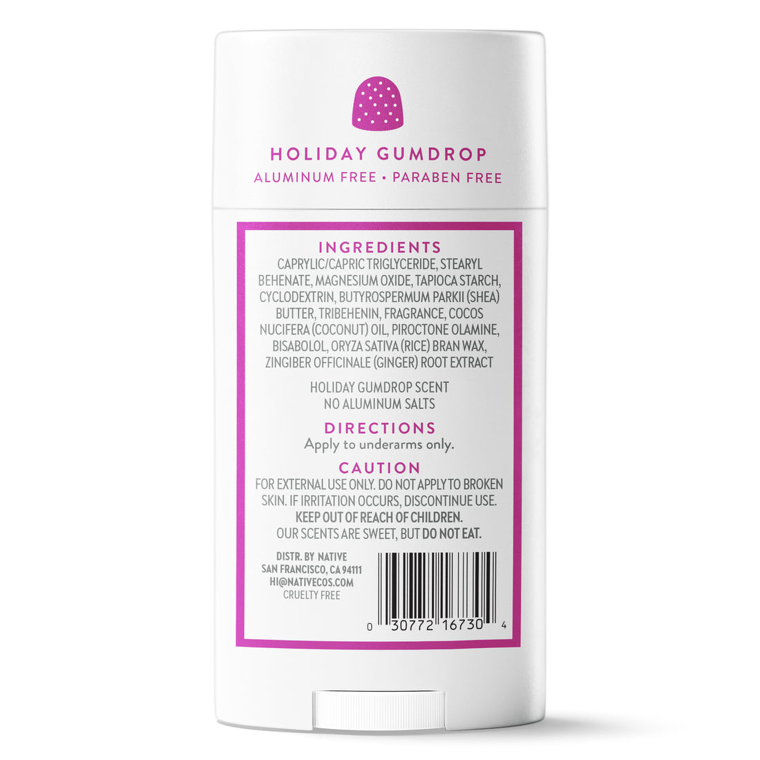 Native Limited Edition Holiday Gumdrop Deodorant - 2.65oz/12pk