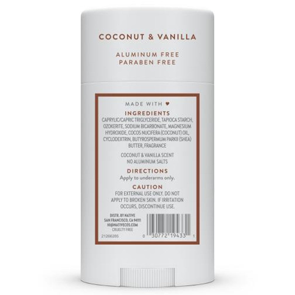 Native Men's Coconut & Vanilla Deodorant - 2.65oz/12pk
