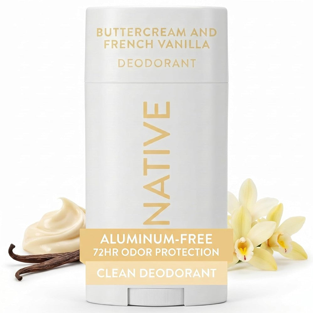 Native Buttercream & French Vanilla Deodorant - 2.65oz/12pk