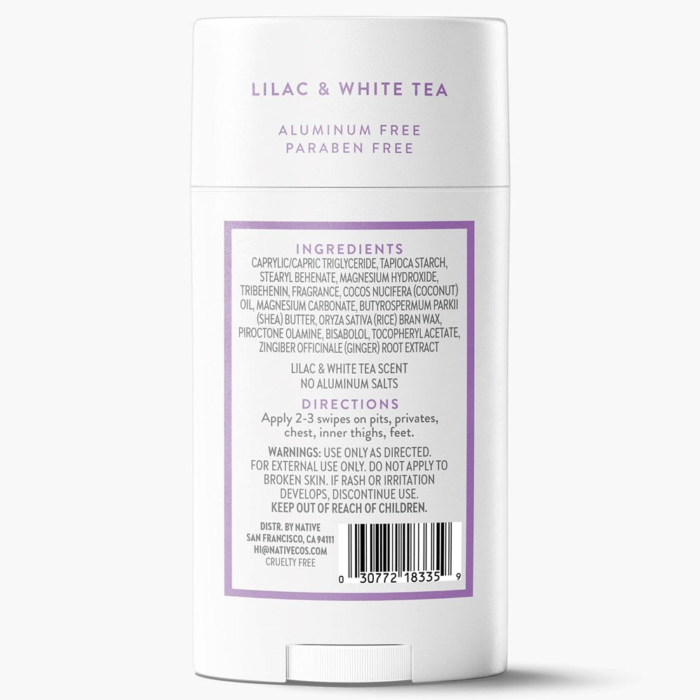 Native Lilac & White Tea Sensitive Whole Body Deodorant - 2.4oz/12pk