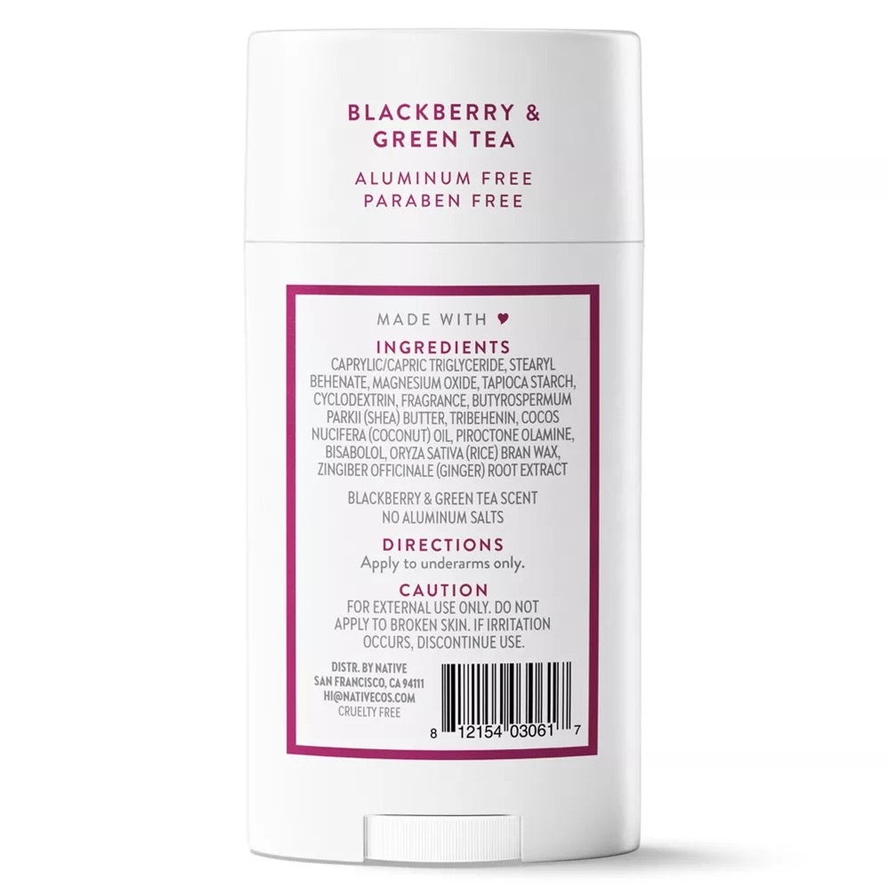 Native Blackberry & Green Tea Deodorant - 2.65oz/12pk