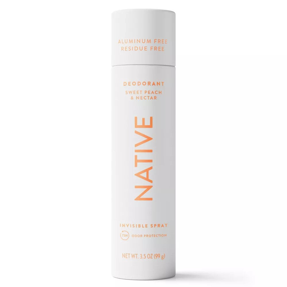Native Sweet Peach & Nectar Spray Deodorant - 3.5oz/12pk