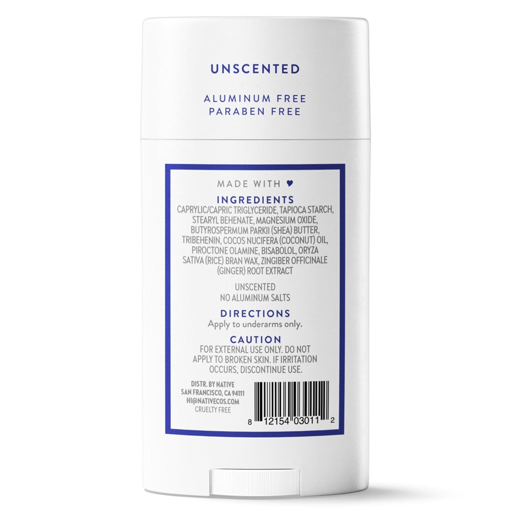 Native Unscented Deodorant - 2.65oz/12pk