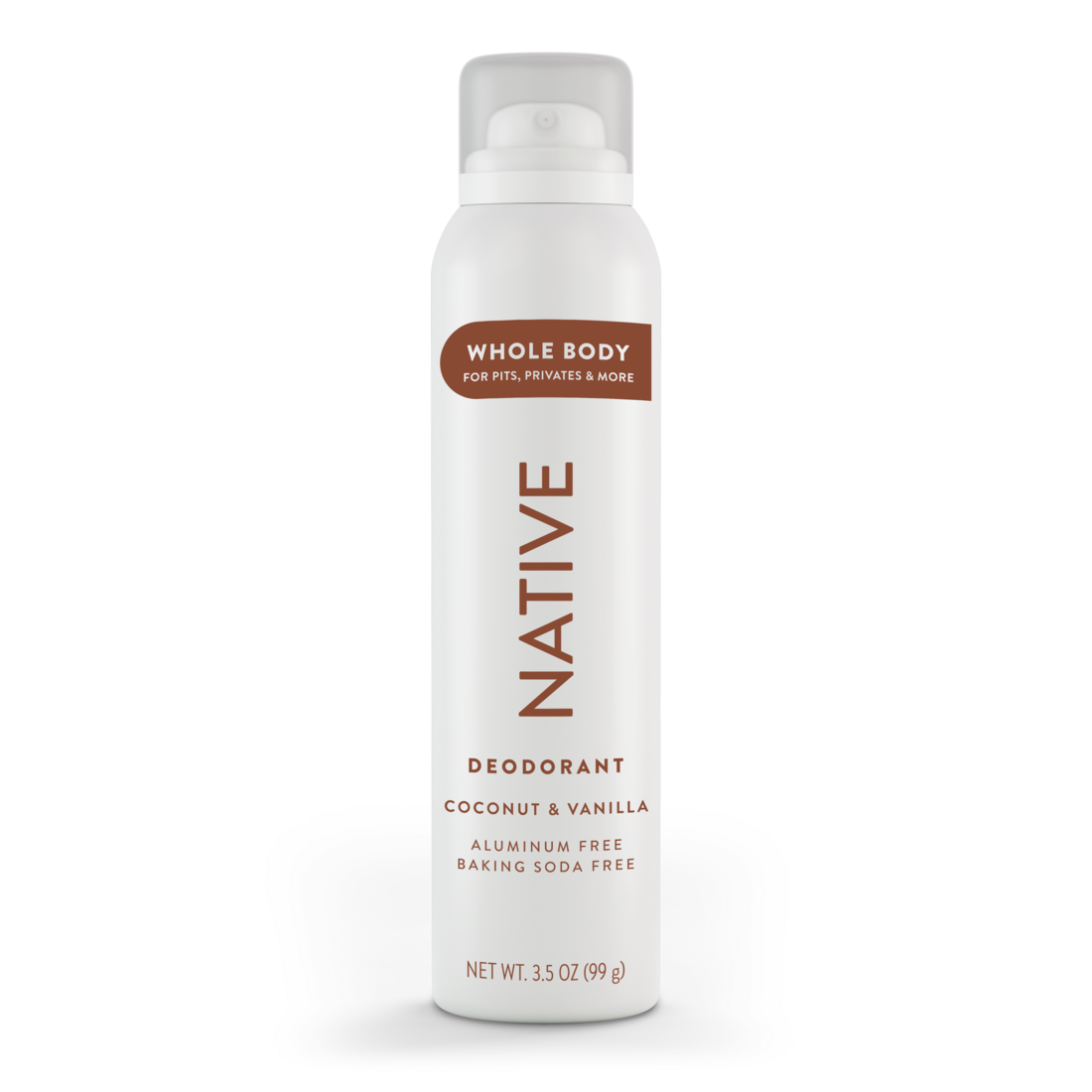 Native Whole Body Deodorant Spray Coconut & Vanilla Aluminum Free for Women and Men - 3.5oz/12pk