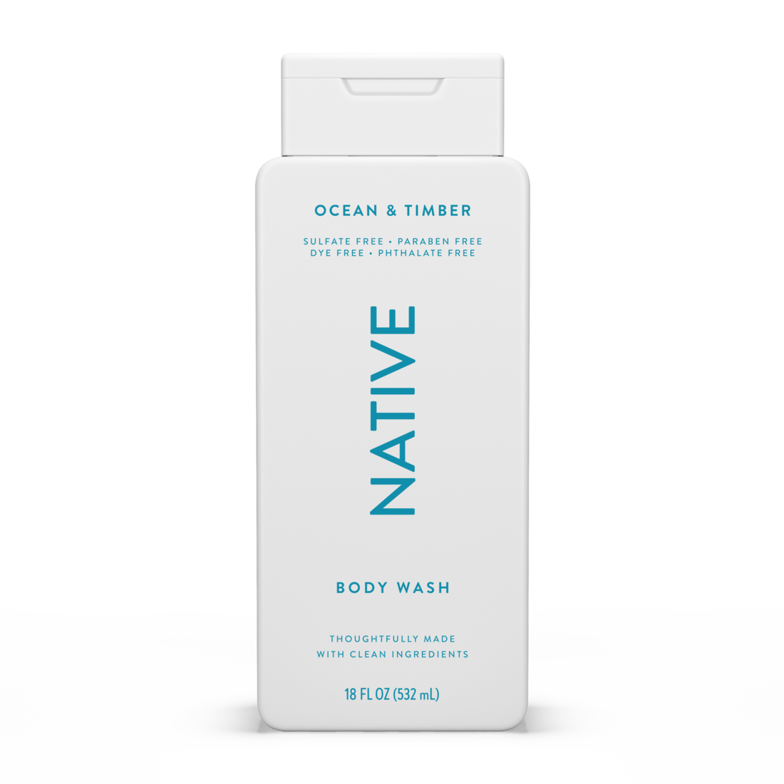 Native Ocean & Timber Body Wash - 18oz/6pk