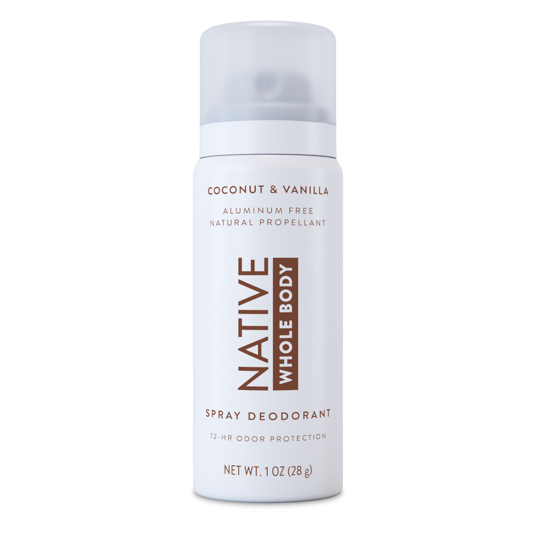 Native Coconut & Vanilla Whole Body Mini Deodorant Spray - 1oz/24pk