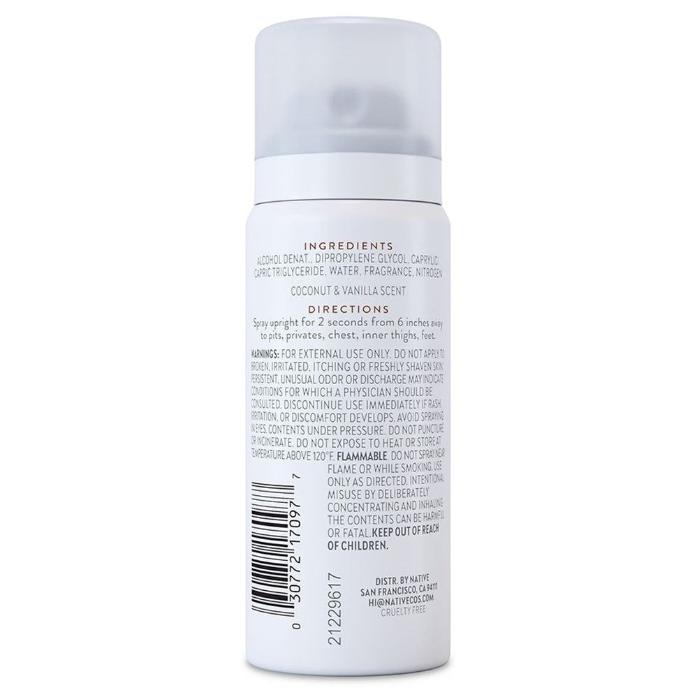 Native Coconut & Vanilla Whole Body Spray - 1oz/24pk