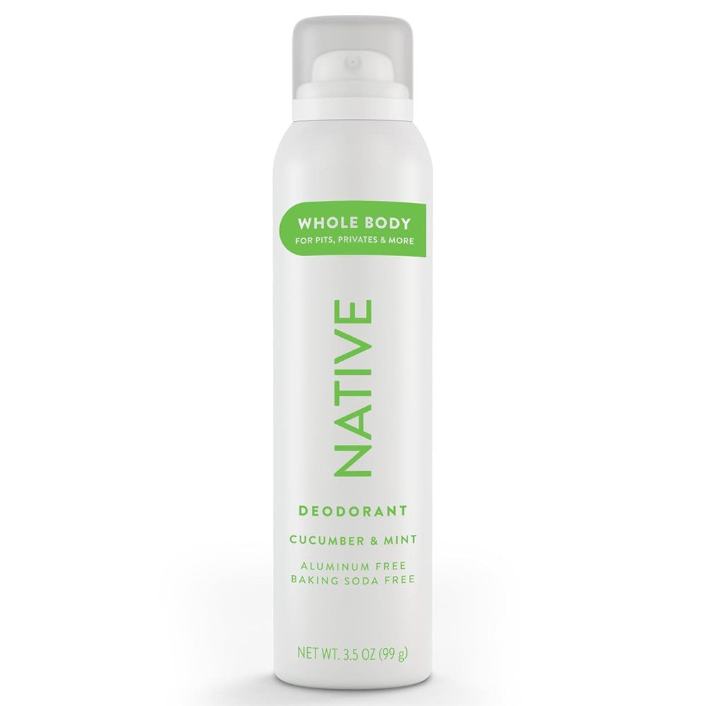 Native Cucumber & Mint Whole Body Spray Deodorant - 3.5oz/12pk