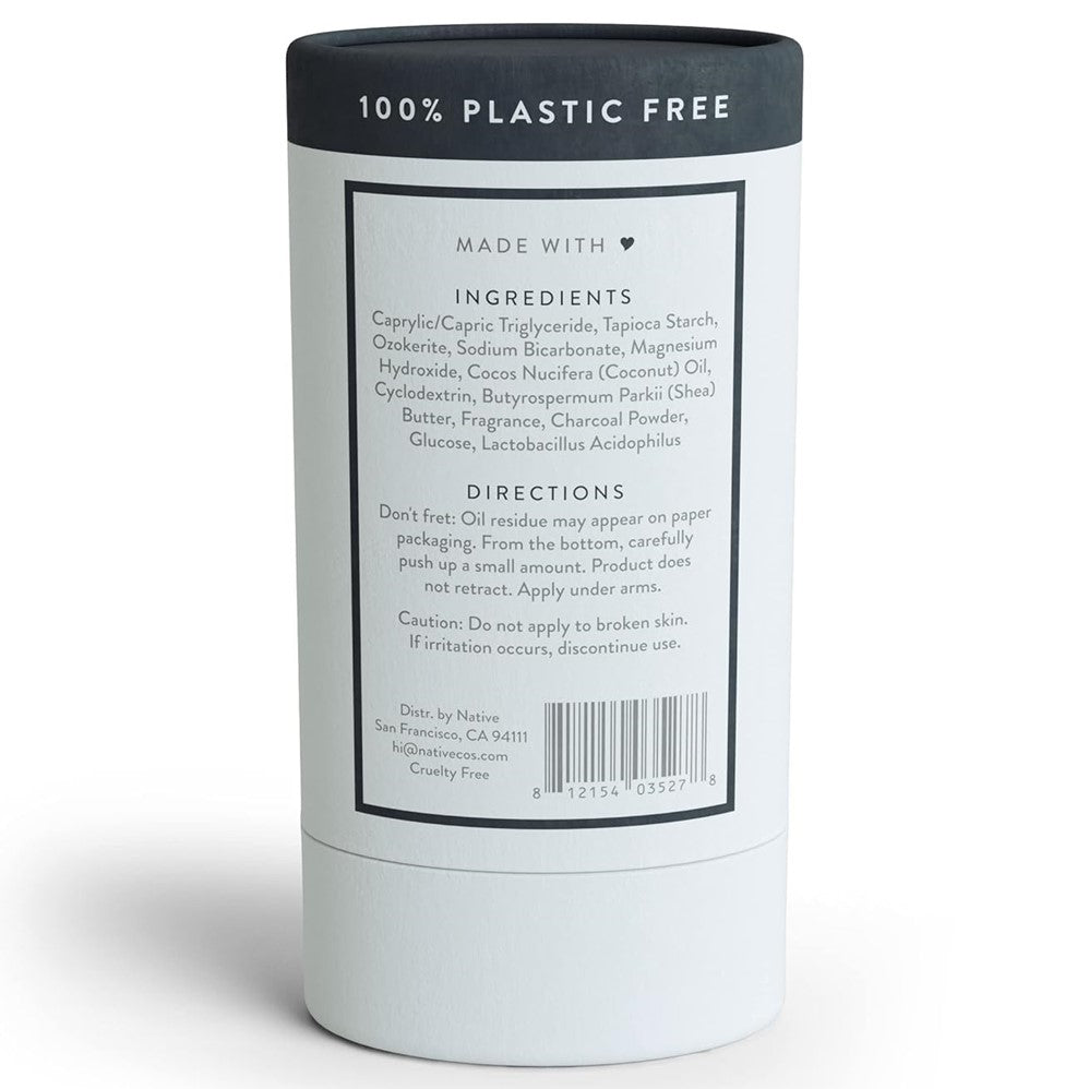 Native Charcoal Plastic Free Deodorant - 2.65oz/9pk
