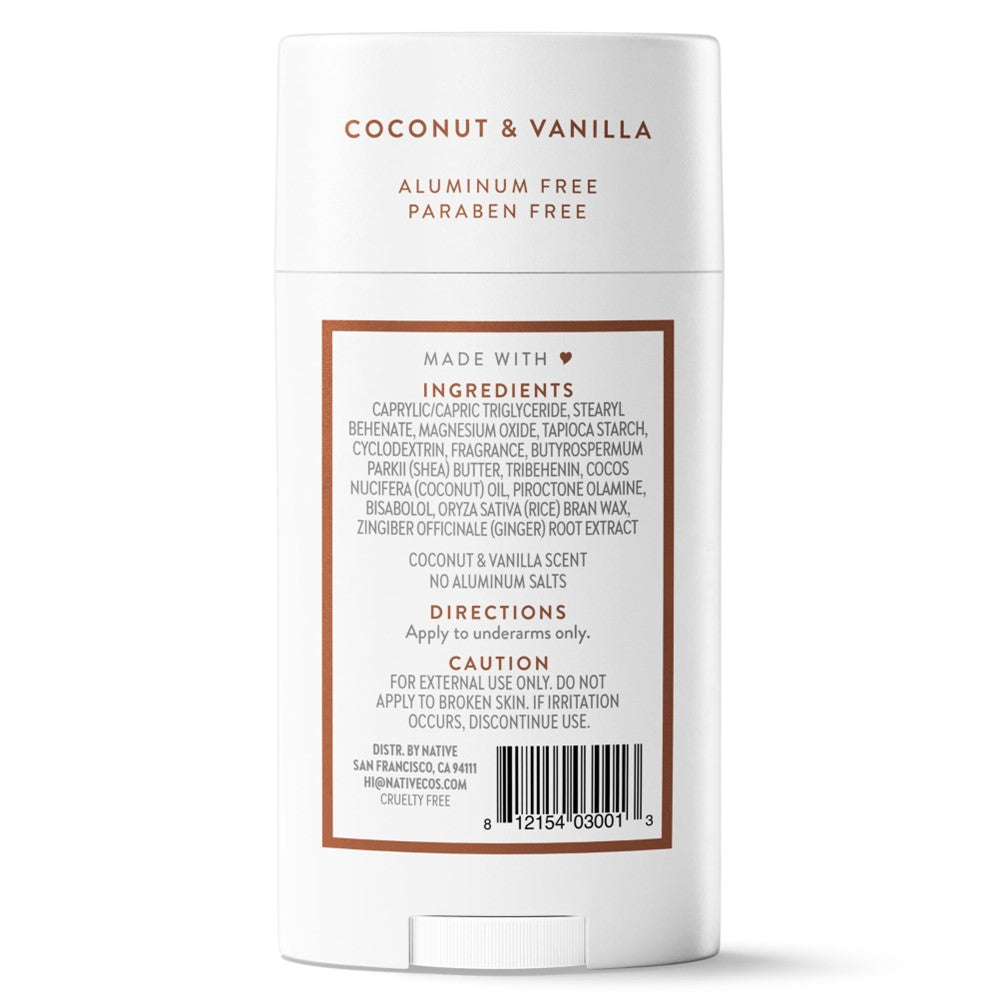 Native Coconut & Vanilla Deodorant - 2.65oz/12pk