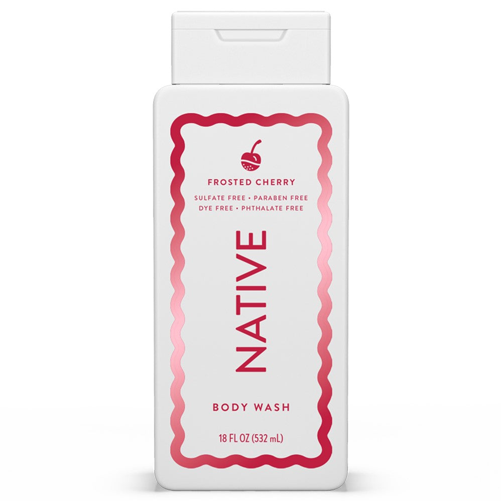 Native Frosted Cherry Body Wash - 18oz/6pk