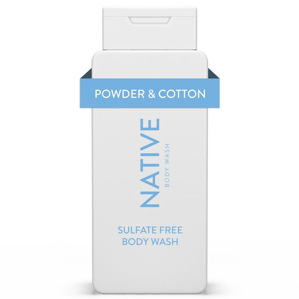 Native Powder & Cotton Body Wash - 18oz/6pk