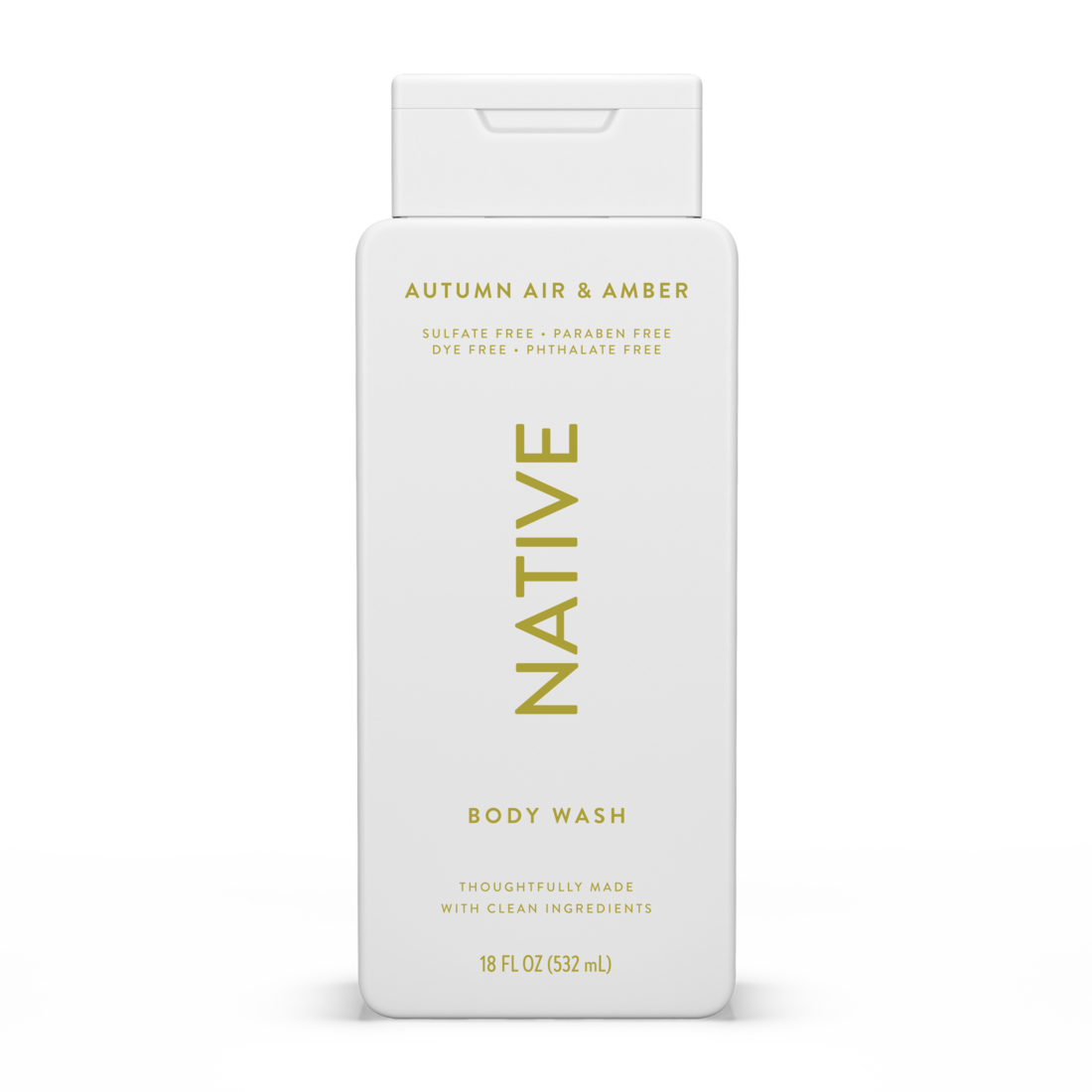 Native Autumn Air & Amber Body Wash - 18oz/6pk