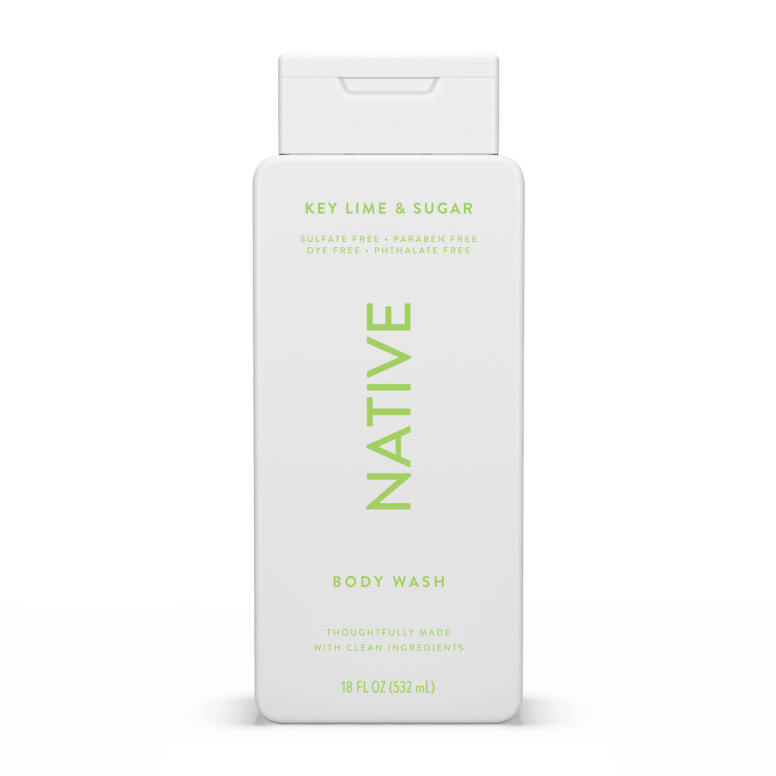 Native Key Lime & Sugar Body Wash - 18oz/6pk